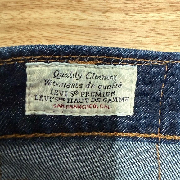 Levi's Men's Straight Jeans - Dark Blue - Picture 4 of 4